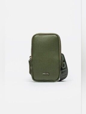 Prüne Rose Phone Crossbody Bag 100% Genuine Argentina Leather Detachable Handle